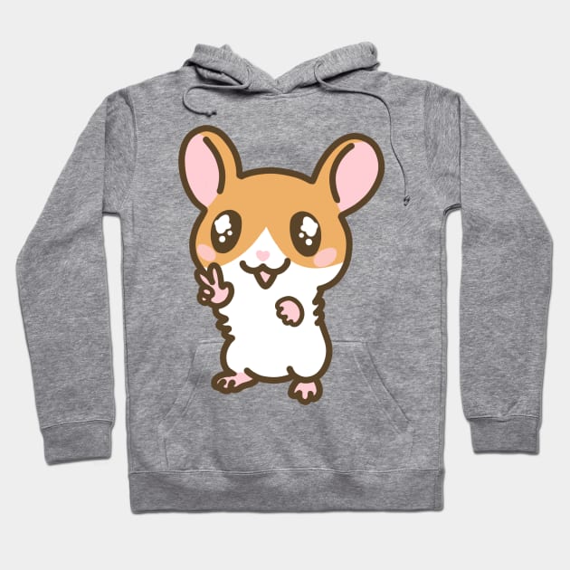 Peace Hamster Hoodie by Ratfrens